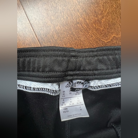 Adidas Skinny Black and White Striped Track Pants XS - Picture 6 of 9